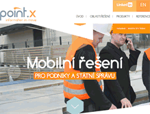 Tablet Screenshot of pointx.cz